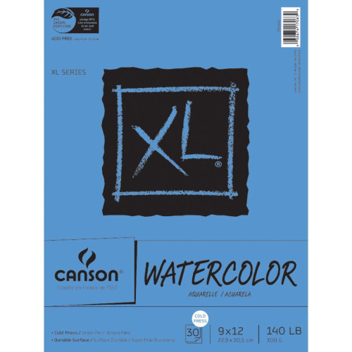 Альбом для акварели Canson, на спирали XL Watercolour 300 гр, A3 (30 листов) 0039-171