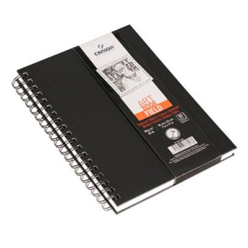 Альбом для рисунка Canson с белыми листами Art Book Field 96 гр, 12,5x18 см, (90 листов), Black