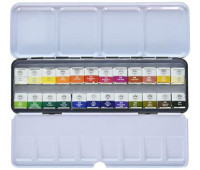 Набір акварельних фарб MUNGYO GALLERY в металевому пеналі 24 кольори напівкювети