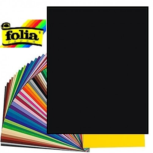 Картон Folia Photo Mounting Board 380 гр, 50x70 см, №90 Black (Черный)