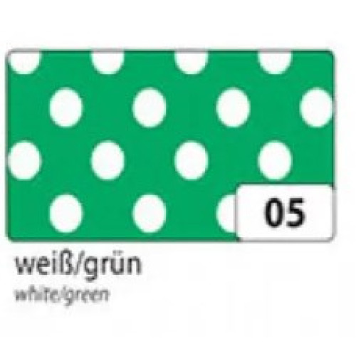 Картон Folia Photo Mounting Board Dots (горошини) 300 гр, 50x70 см №05 White/Green (Білі на зеленому)