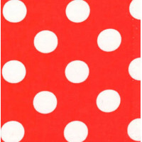 Картон Folia Photo Mounting Board Dots (горошини) 300 гр, 50x70 см №20 Red/White (Червоні на білому)