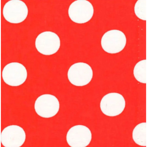 Картон Folia Photo Mounting Board Dots (горошини) 300 гр, 50x70 см, №20 Red/White (Красные на белом)