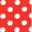 Картон Folia Photo Mounting Board Dots (горошини) 300 гр, 50x70 см №20 Red/White (Червоні на білому)