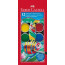 Акварельні фарби Faber-Castell 12 кольорів сухі, D=30 мм, з пензельом, 125012