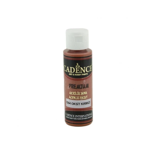 Акриловая краска Cadence Premium Acrylic Paint, 70 мл, Oxide Red