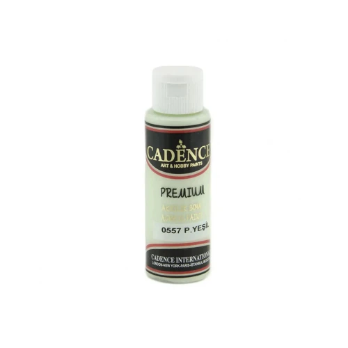 Акриловая краска Cadence Premium Acrylic Paint, 70 мл, Зеленый пастельный