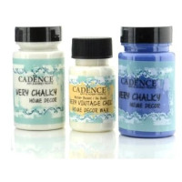 Набор винтажных красок Cadence Very Chalky Home Decor, 90+90+50 мл, CH03+CH22+матовый лак