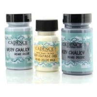 Крейдяні фарби Cadence Набір Very Chalky Home Decor, 90+90+50 мл, CH19+CH20+матовий лак