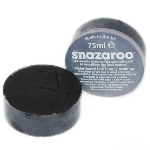 Краска для грима Snazaroo Classic 75 мл, Black (Чёрный)
