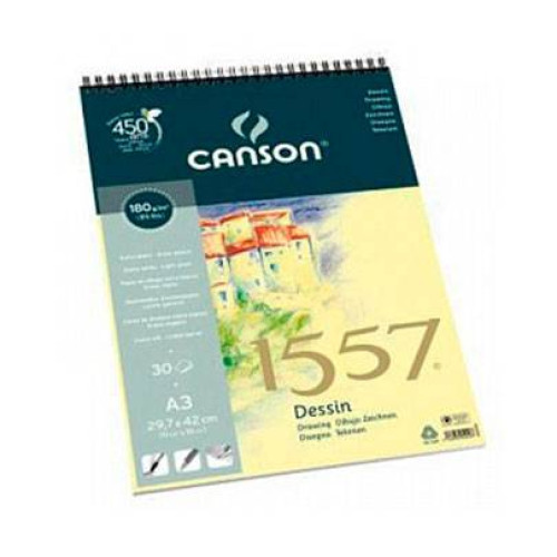 Canson альбом для начерків на спіралі 1557 Dessin 180 гр, A4 (30)
