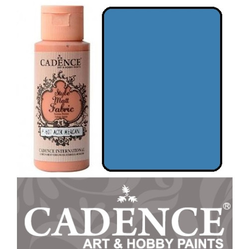 Фарба матова для тканини Cadence Style Matt Fabric Paint, 59 мл, Лавандовий блакитний