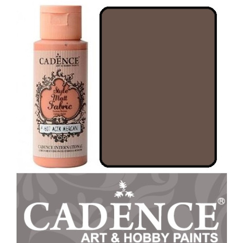 Фарба матова для тканини Cadence Style Matt Fabric Paint, 59 мл, Норка