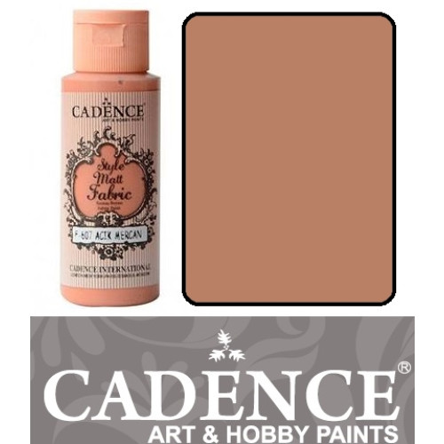 Краска матовая для ткани Cadence Style Matt Fabric Paint, 59 мл, Песчаный