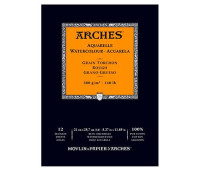 Альбом для акварелі крупнозернистий Arches Rough Grain 300 гр, 14,8x21 см (12)