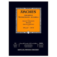 Альбом для акварелі крупнозернистий Arches Rough Grain 300 гр, 14,8x21 см (12) Альбом для акварелі крупнозернистий Arches Rough Grain 300 гр, 14,8x21 см (12)