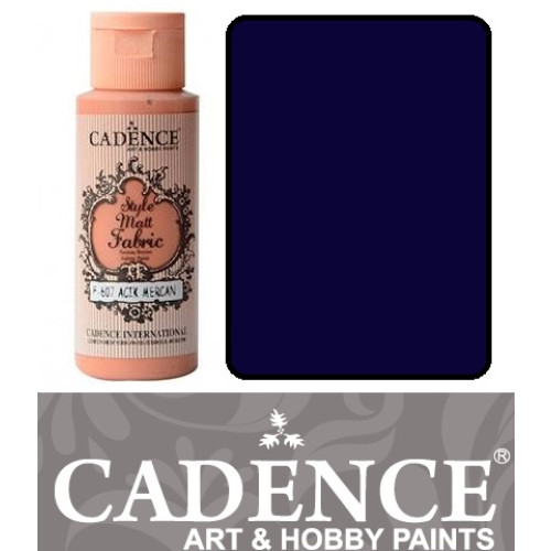 Фарба матова для тканини Cadence Style Matt Fabric Paint, 59 мл, Темно-фіолетовий