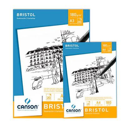 Альбом для ескізів Canson Bristol 180гр, 21x29,7 см (20)