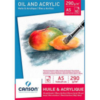Альбом для олії та акрилу Canson Oil and Acrylic Bloc 290 гр, 29,7x42 см (10)