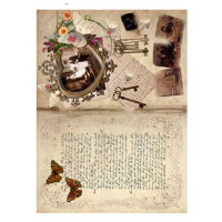 Карта декупажна Cadence Rice Paper Decoupage, №407