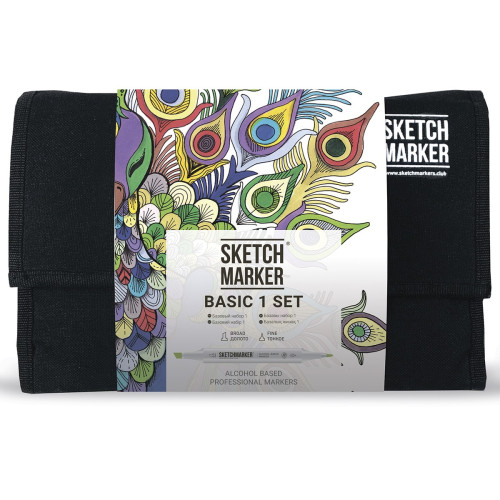 Набор маркеров Sketchmarker Basic 1 set 24 шт арт 24bas1