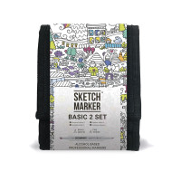 Набір маркерів Sketchmarker Basic 2 set 12 шт арт 12bas2