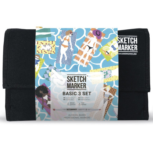 Набор маркеров Sketchmarker Basic 3 24 шт арт 24bas3