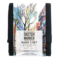 Набор маркеров Sketchmarker Basic 3 set 12 шт арт 12bas3