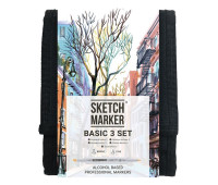 Набір маркерів Sketchmarker Basic 3 set 12 шт арт 12bas3