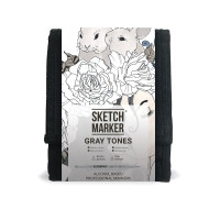 Набор маркеров Sketchmarker Gray set 12 шт арт 12gray