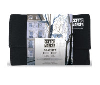 Набор маркеров Sketchmarker Gray set 24 шт арт 24gray