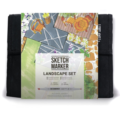 Набор маркеров Sketchmarker Landscape Ландшафт 36 шт арт 36land