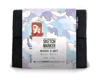 Набор маркеров Sketchmarker Basic 2 Базовые оттенки сет 2 36 шт арт 36bas2