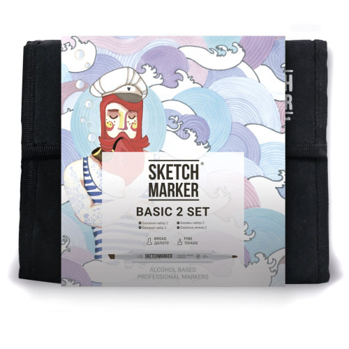 Набор маркеров Sketchmarker Basic 2 Базовые оттенки сет 2 36 шт арт 36bas2