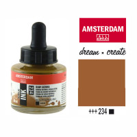 Тушь акриловая AMSTERDAM INK (234) Сиена натуральная, 30 мл