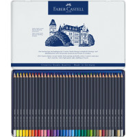 Набір кольорових олівців Faber-Castell Goldfaber 36 кольорів в металевій коробці, 114736