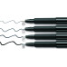 Лайнеры Faber-Castell PITT artist pen 4 черных цвета XS, S, F, M, 167115