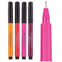 Лайнеры PITT artist pen S теплые оттенки 4 цвета Faber-Castell 167005