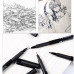 Набор PITT Faber-Castell artist pen 4 черных цвета XS,S,F,B 167132