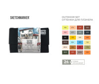 Набор маркеров SKETCHMARKER 24 Outdoor Set Плэнер 24 шт арт LEset5