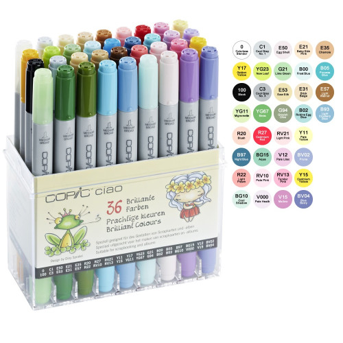 Набір маркерів Copic Ciao Set Brilliant Colours 36 шт - 22075436