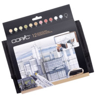 Набір маркерів Copic Marker Set Architechure colours, у футлярі 12 шт. - 20075731