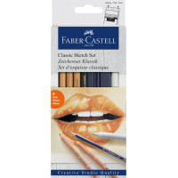 Уголь в наборе Faber-Castell Goldfaber для скетча 6 предметов - 114004