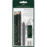 Набір графітний Faber-Castell PITT Graphite Set 7 предметів у блістері , 112997