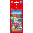 Олівці кольорові акварельні Faber-Castell 12 кольорів в картонній коробці + пензлик, 114413
