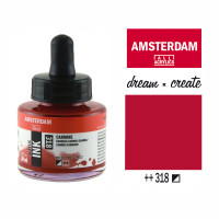 Туш акрилова AMSTERDAM INK (318) Кармін, 30 мл, Royal Talens