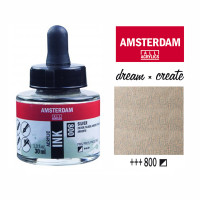 Туш акрилова AMSTERDAM INK (800) Срібло, 30 мл, Royal Talens