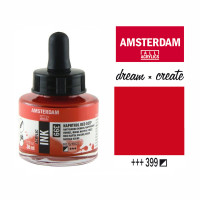 Туш акрилова AMSTERDAM INK (399) Нафтоловий червоний темний, 30 мл, Royal Talens