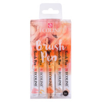 Набір кистей-ручок Ecoline Brushpen BEIGE PINK 5 кол, Royal Talens