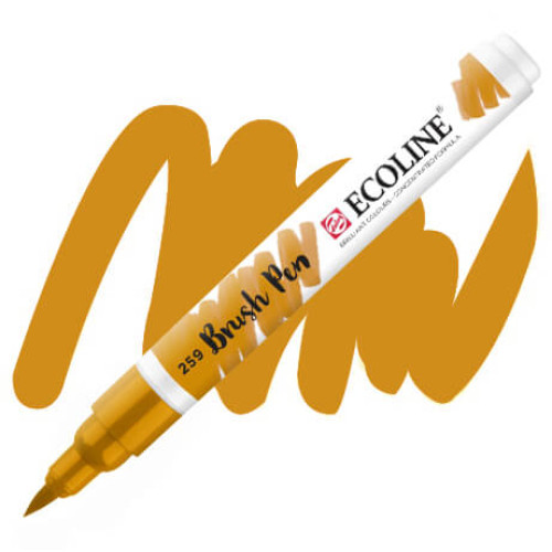Кисть-ручка акварельная Ecoline Brush pen №259 Желтый песочный